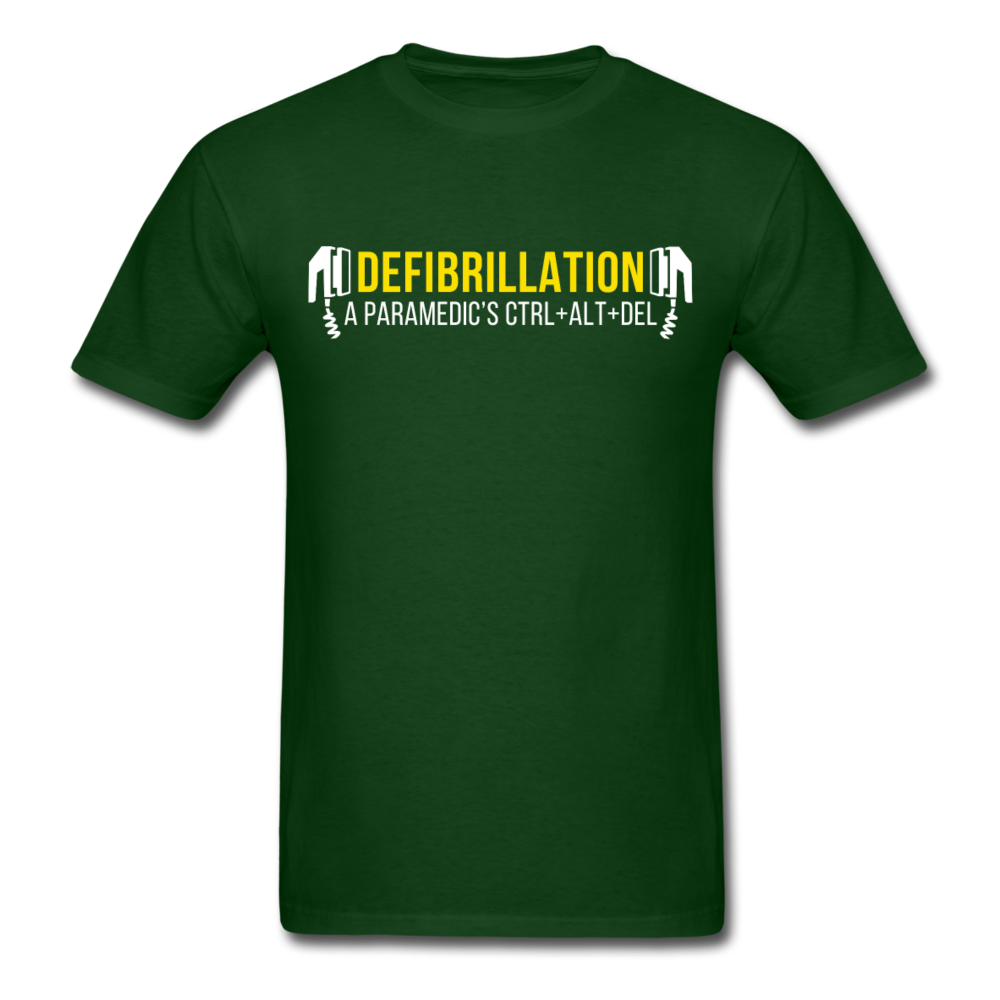 Defibrillation A Paramedic's CTRL + ALT + DEL Unisex T-Shirt-Unisex Classic T-Shirt | Fruit of the Loom 3930-Teelime | shirts-hoodies-mugs