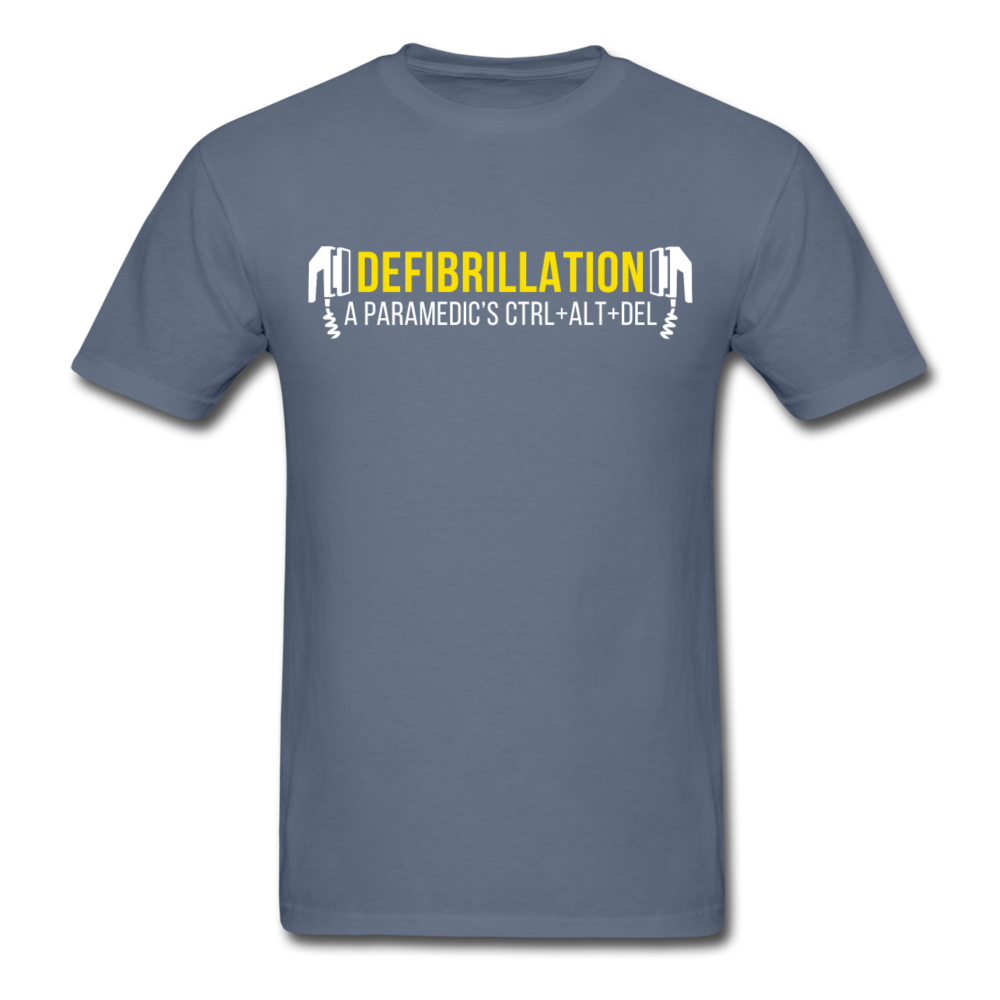 Defibrillation A Paramedic's CTRL + ALT + DEL Unisex T-Shirt-Unisex Classic T-Shirt | Fruit of the Loom 3930-Teelime | shirts-hoodies-mugs