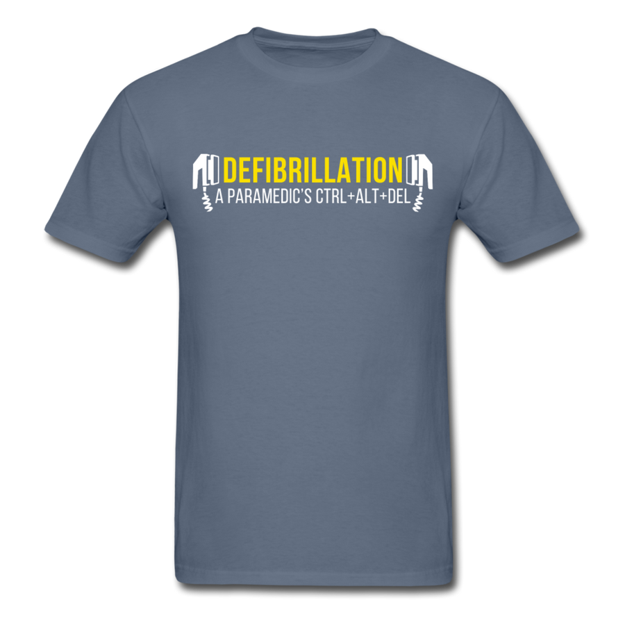 Defibrillation A Paramedic's CTRL + ALT + DEL Unisex T-Shirt-Unisex Classic T-Shirt | Fruit of the Loom 3930-Teelime | shirts-hoodies-mugs