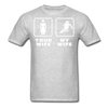 Skiing - Your wife My wife Unisex T-Shirt-Unisex Classic T-Shirt | Fruit of the Loom 3930-Teelime | shirts-hoodies-mugs