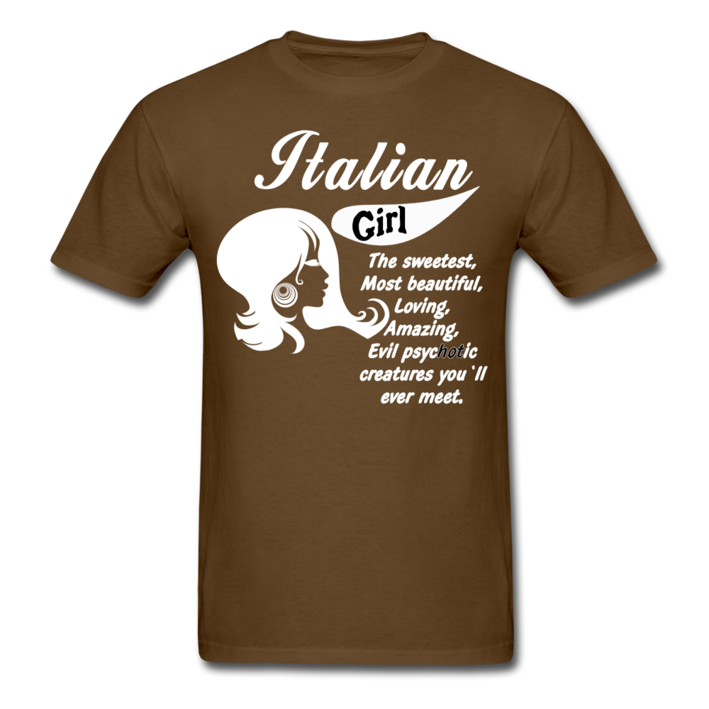 Italian Girl Unisex T-Shirt-Unisex Classic T-Shirt | Fruit of the Loom 3930-Teelime | shirts-hoodies-mugs