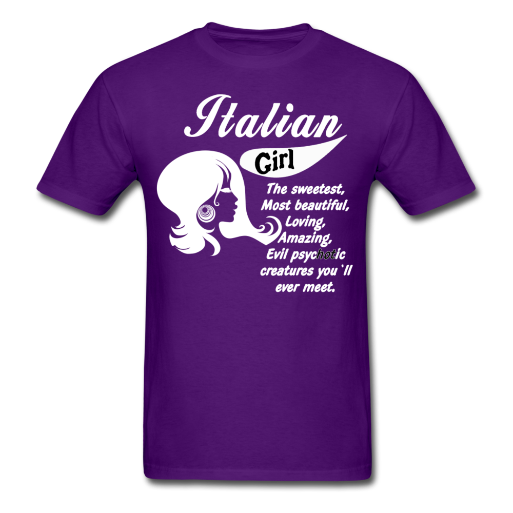 Italian Girl Unisex T-Shirt-Unisex Classic T-Shirt | Fruit of the Loom 3930-Teelime | shirts-hoodies-mugs