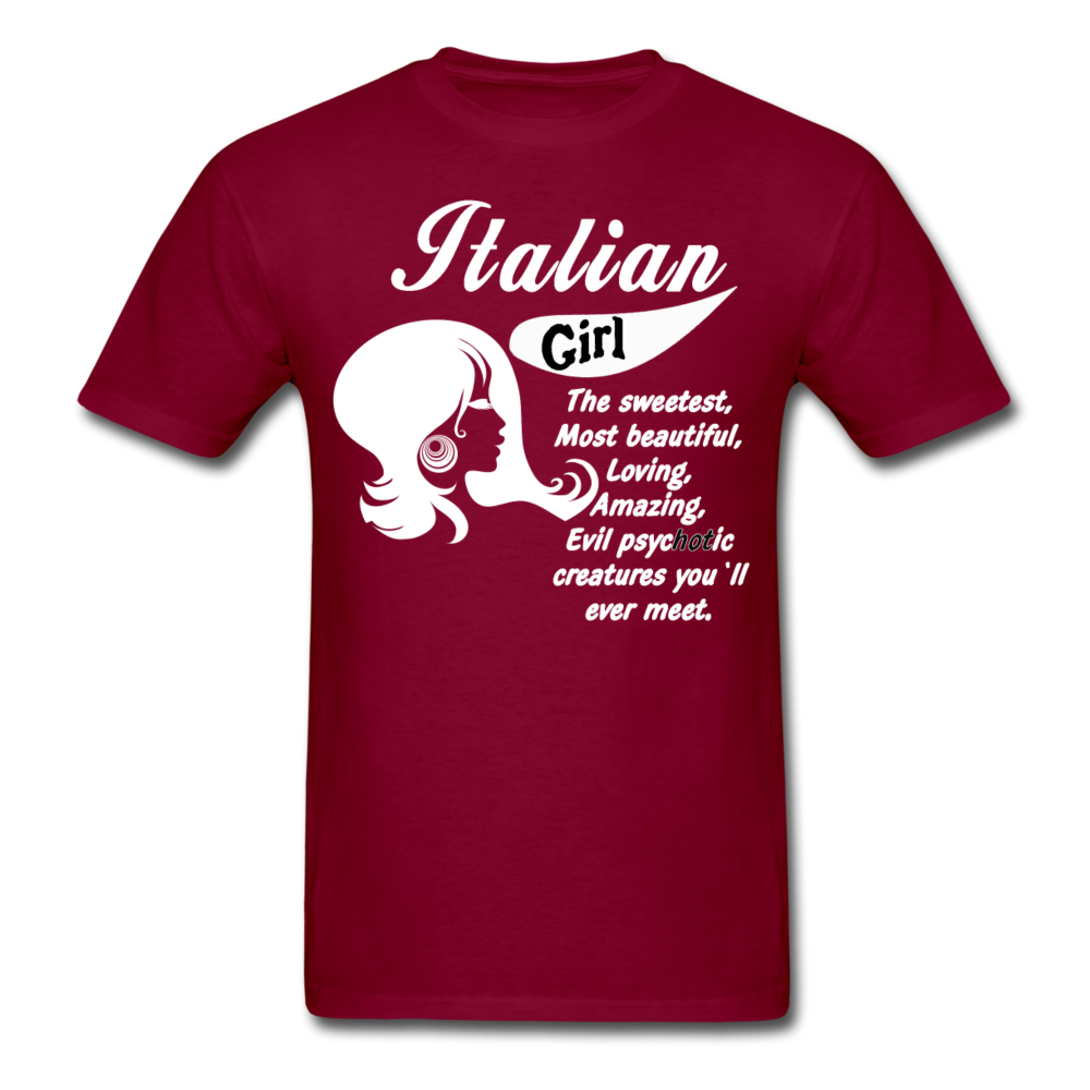 Italian Girl Unisex T-Shirt-Unisex Classic T-Shirt | Fruit of the Loom 3930-Teelime | shirts-hoodies-mugs