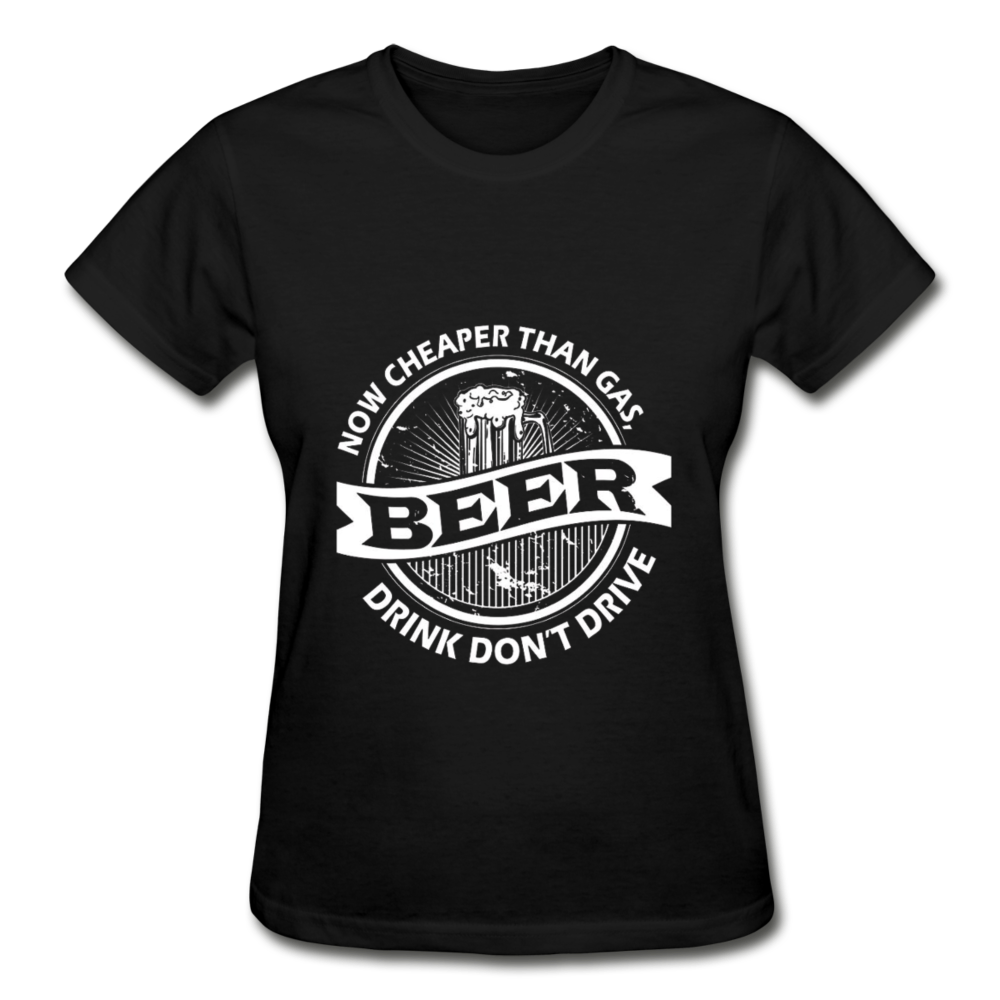 Beer cheaper than Gas Gildan Ultra Cotton Ladies T-Shirt-Ultra Cotton Ladies T-Shirt | Gildan G200L-Teelime | shirts-hoodies-mugs