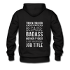 Truck Driver Because Badass Mother F*cker is not an Official Job Title Back Printing Unisex Hoodie-Men's Hoodie | Hanes P170-Teelime | shirts-hoodies-mugs