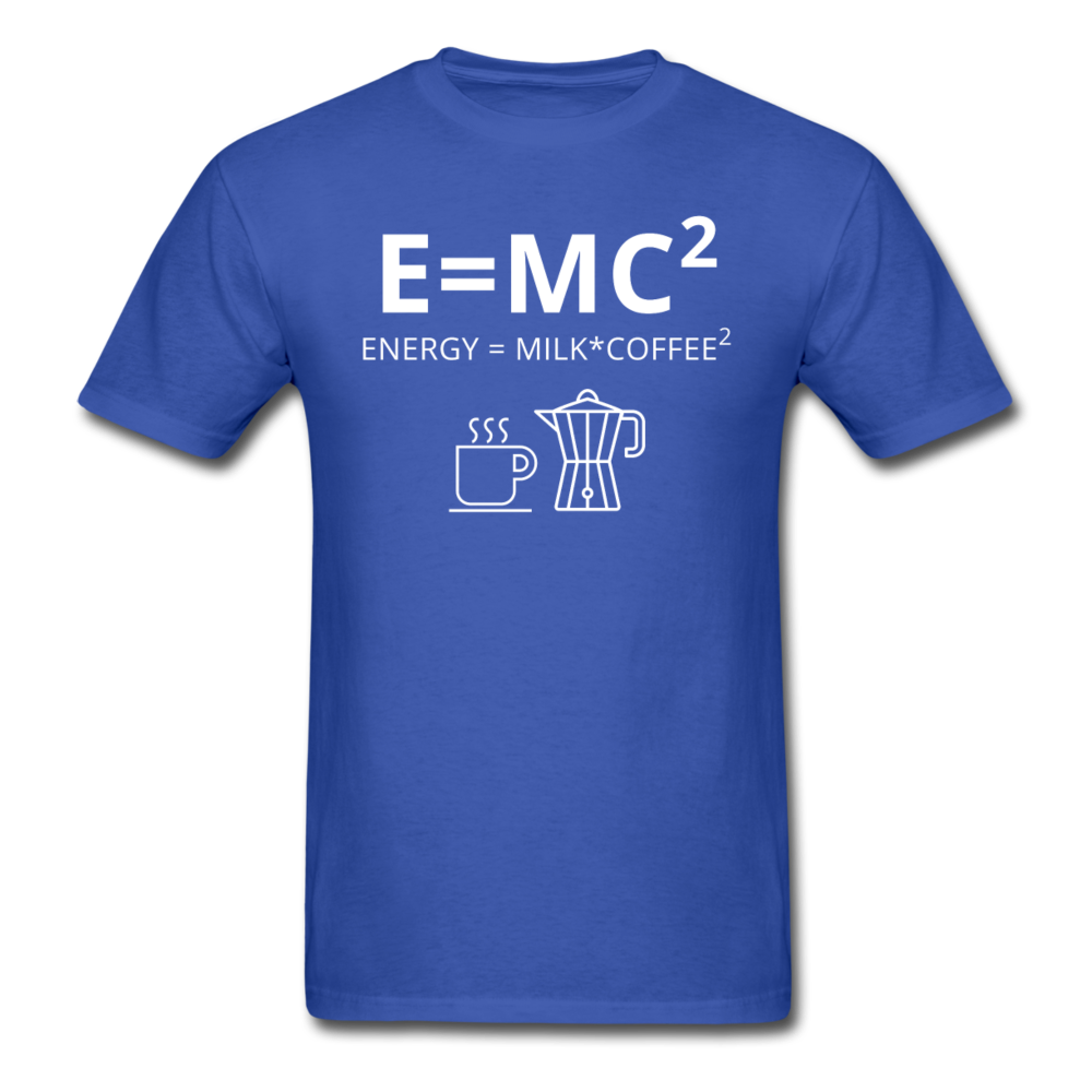 E=MC2 / Energy = Milk*Coffee2 Unisex T-Shirt-Unisex Classic T-Shirt | Fruit of the Loom 3930-Teelime | shirts-hoodies-mugs