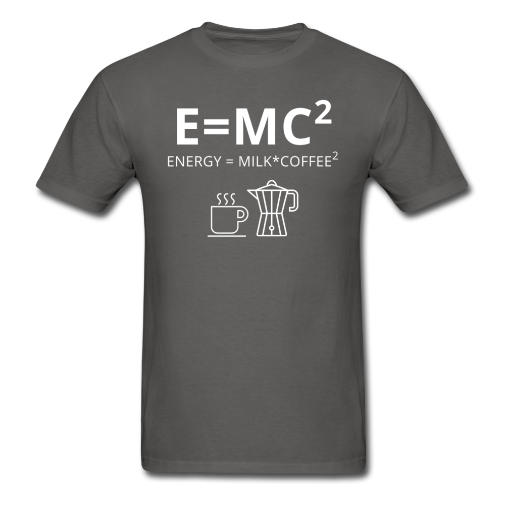 E=MC2 / Energy = Milk*Coffee2 Unisex T-Shirt-Unisex Classic T-Shirt | Fruit of the Loom 3930-Teelime | shirts-hoodies-mugs