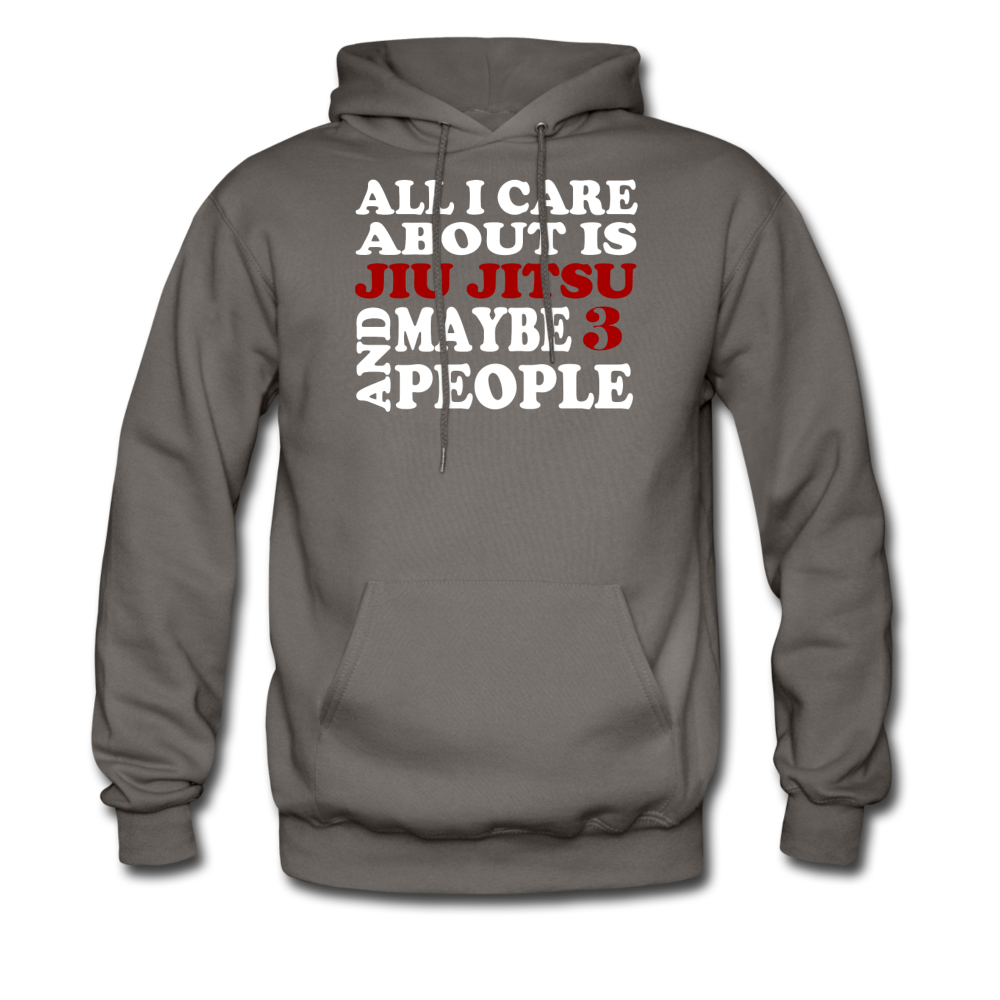 All I care about is Jiu Jitsu and maybe 3 people Unisex Hoodie-Men's Hoodie | Hanes P170-Teelime | shirts-hoodies-mugs