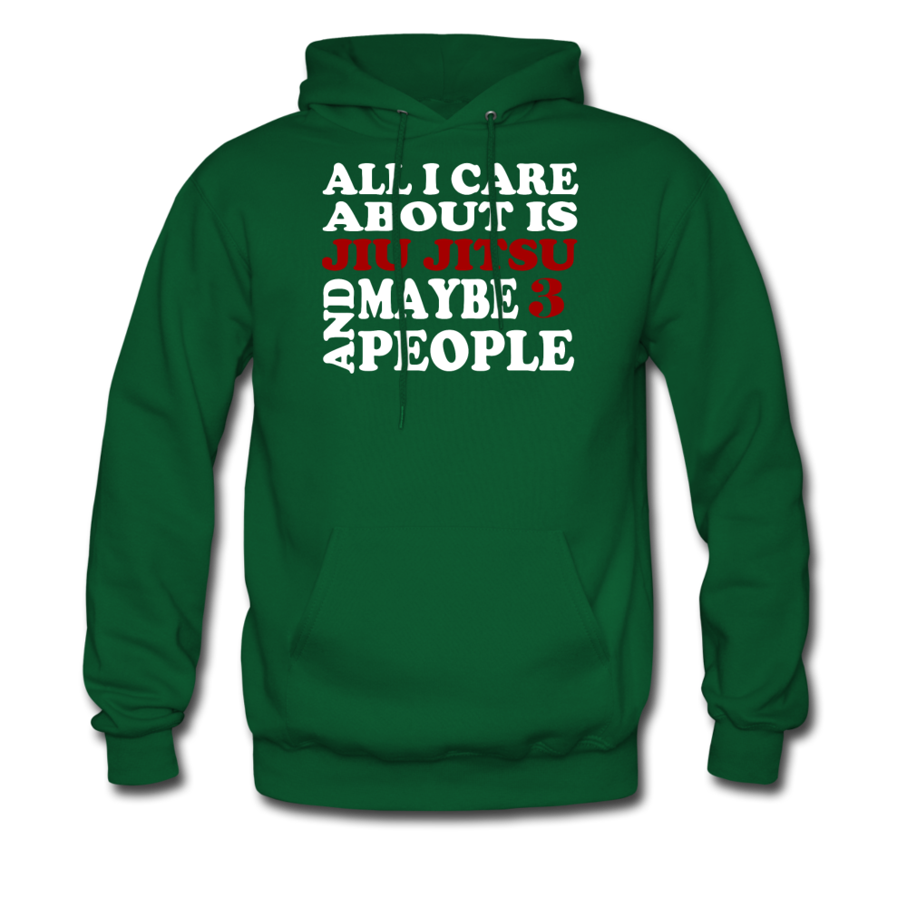 All I care about is Jiu Jitsu and maybe 3 people Unisex Hoodie-Men's Hoodie | Hanes P170-Teelime | shirts-hoodies-mugs