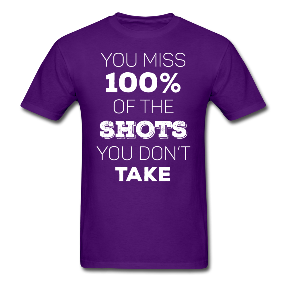 You Miss 100% of the Shots You Don't Take Unisex T-Shirt-Unisex Classic T-Shirt | Fruit of the Loom 3930-Teelime | shirts-hoodies-mugs
