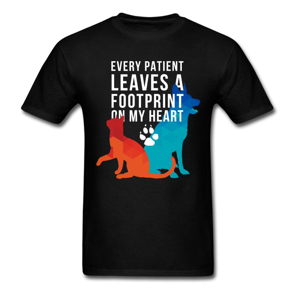Every patient leaves a pawprint on my heart Unisex T-Shirt-Unisex Classic T-Shirt | Fruit of the Loom 3930-Teelime | shirts-hoodies-mugs