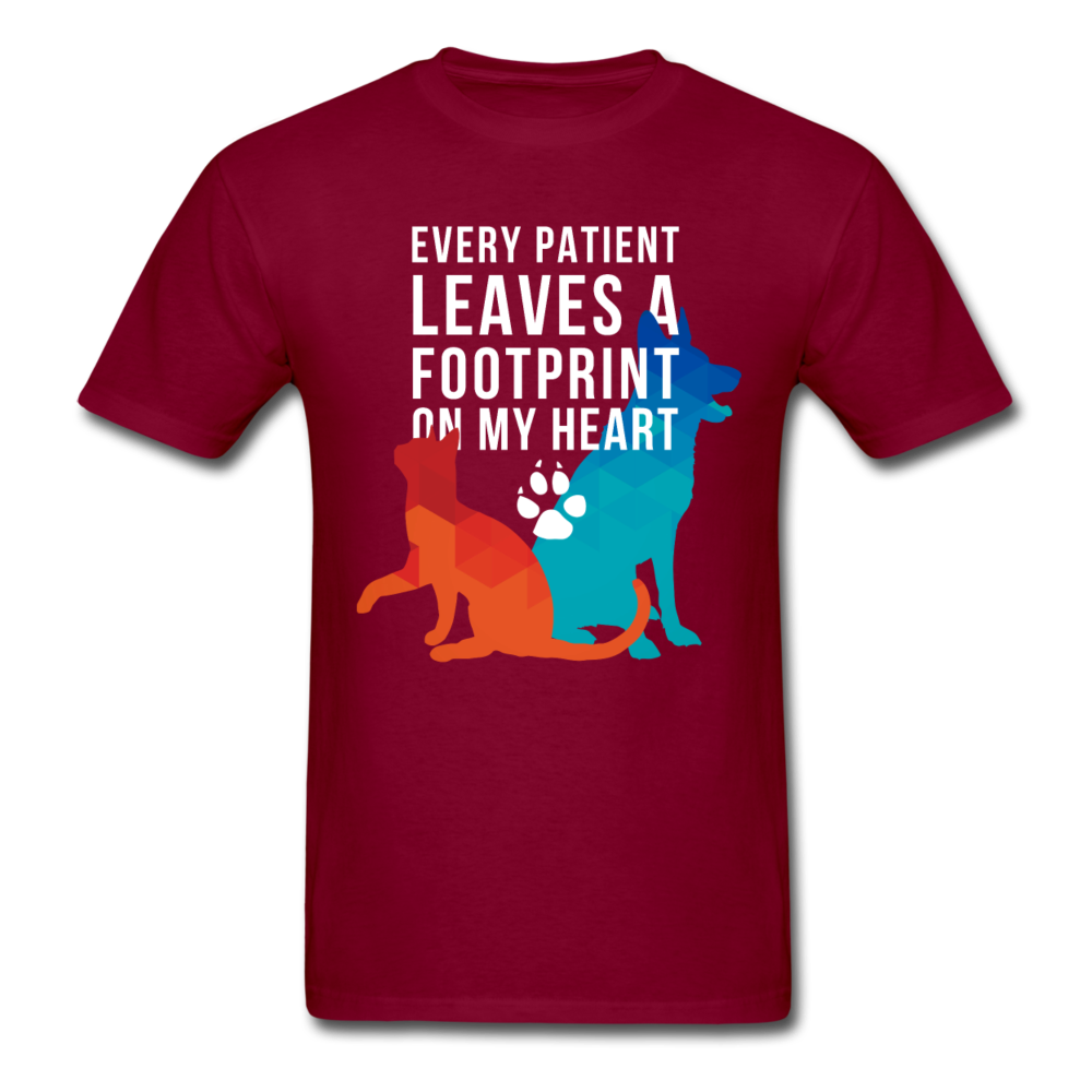 Every patient leaves a pawprint on my heart Unisex T-Shirt-Unisex Classic T-Shirt | Fruit of the Loom 3930-Teelime | shirts-hoodies-mugs