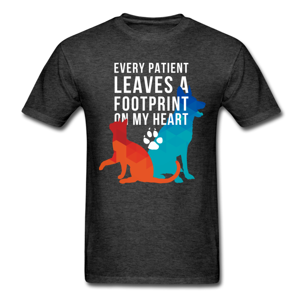 Every patient leaves a pawprint on my heart Unisex T-Shirt-Unisex Classic T-Shirt | Fruit of the Loom 3930-Teelime | shirts-hoodies-mugs