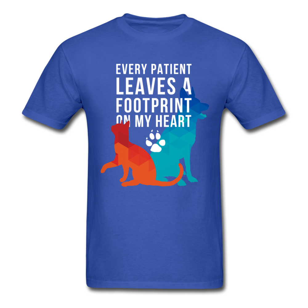 Every patient leaves a pawprint on my heart Unisex T-Shirt-Unisex Classic T-Shirt | Fruit of the Loom 3930-Teelime | shirts-hoodies-mugs
