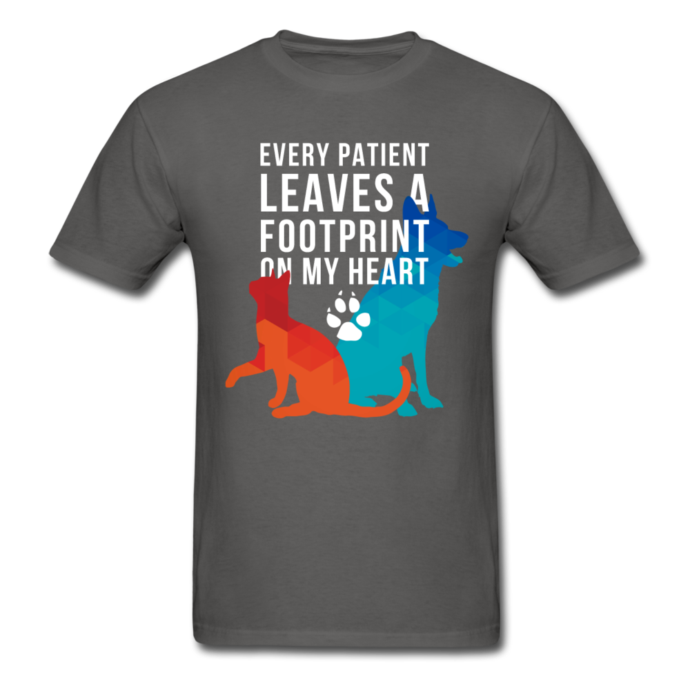 Every patient leaves a pawprint on my heart Unisex T-Shirt-Unisex Classic T-Shirt | Fruit of the Loom 3930-Teelime | shirts-hoodies-mugs