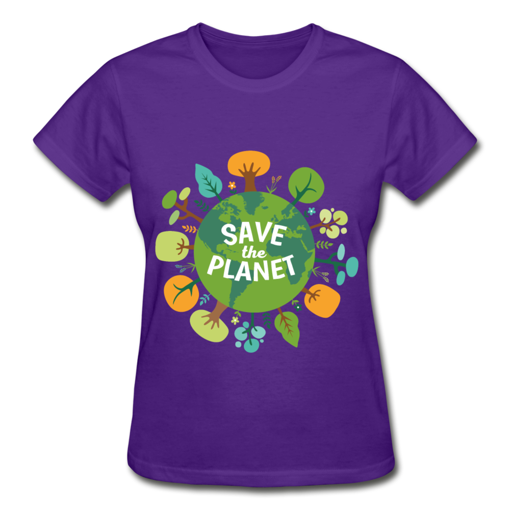 Save The Planet Gildan Ultra Cotton Ladies T-Shirt-Ultra Cotton Ladies T-Shirt | Gildan G200L-Teelime | shirts-hoodies-mugs