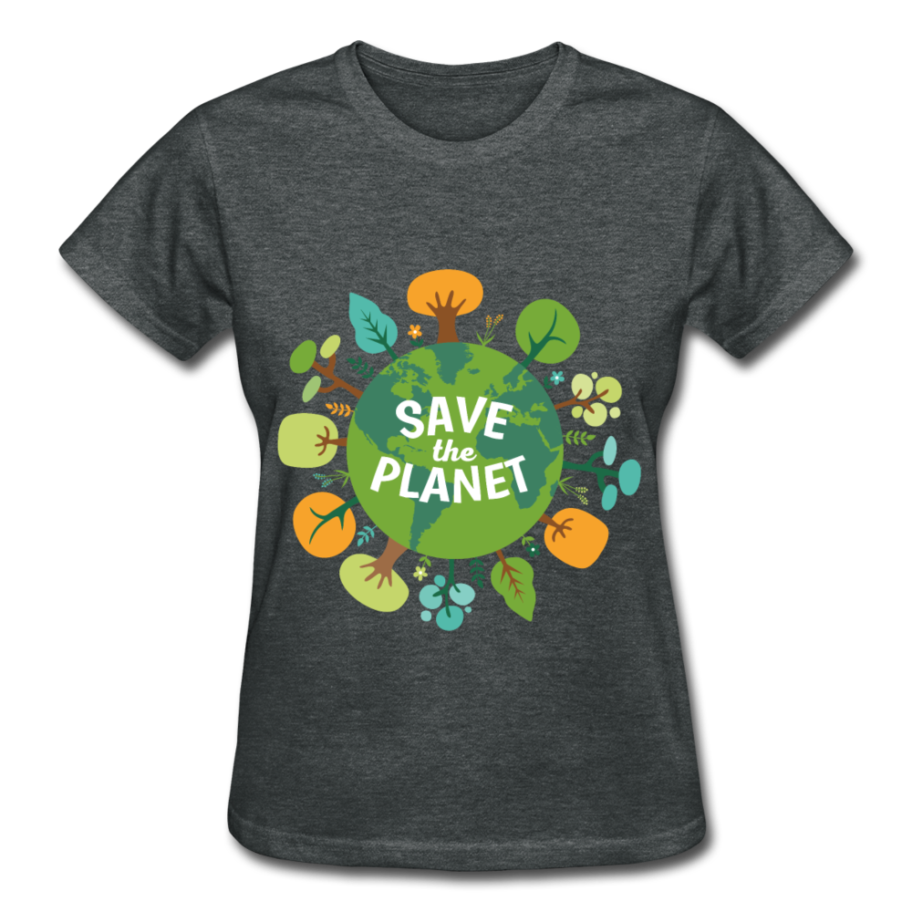 Save The Planet Gildan Ultra Cotton Ladies T-Shirt-Ultra Cotton Ladies T-Shirt | Gildan G200L-Teelime | shirts-hoodies-mugs