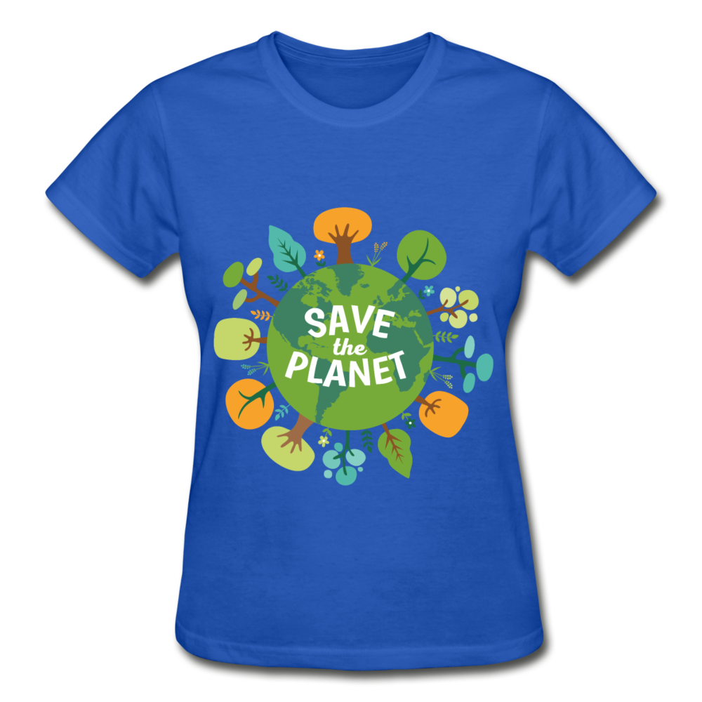 Save The Planet Gildan Ultra Cotton Ladies T-Shirt-Ultra Cotton Ladies T-Shirt | Gildan G200L-Teelime | shirts-hoodies-mugs
