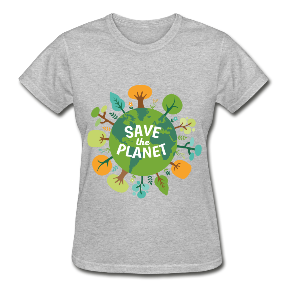 Save The Planet Gildan Ultra Cotton Ladies T-Shirt-Ultra Cotton Ladies T-Shirt | Gildan G200L-Teelime | shirts-hoodies-mugs