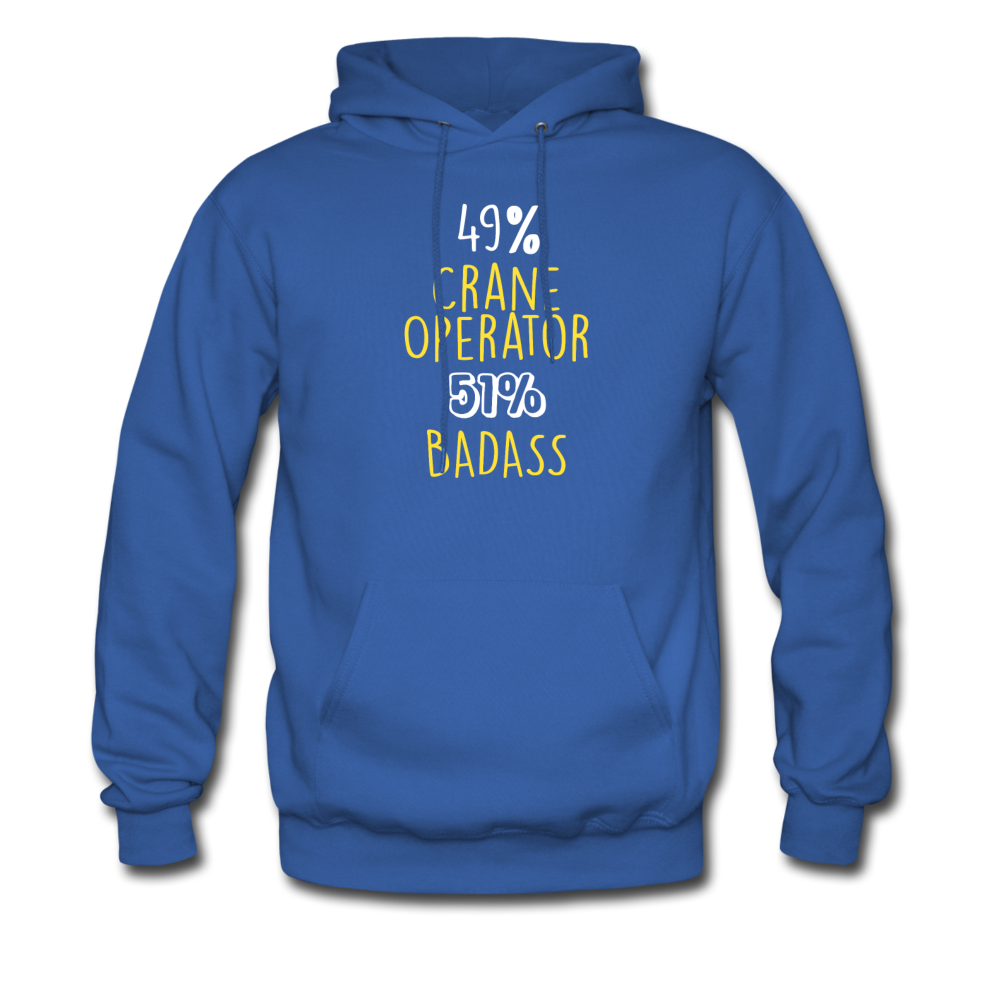 49% Crane Operator 51% Badass Unisex Hoodie-Men's Hoodie | Hanes P170-Teelime | shirts-hoodies-mugs