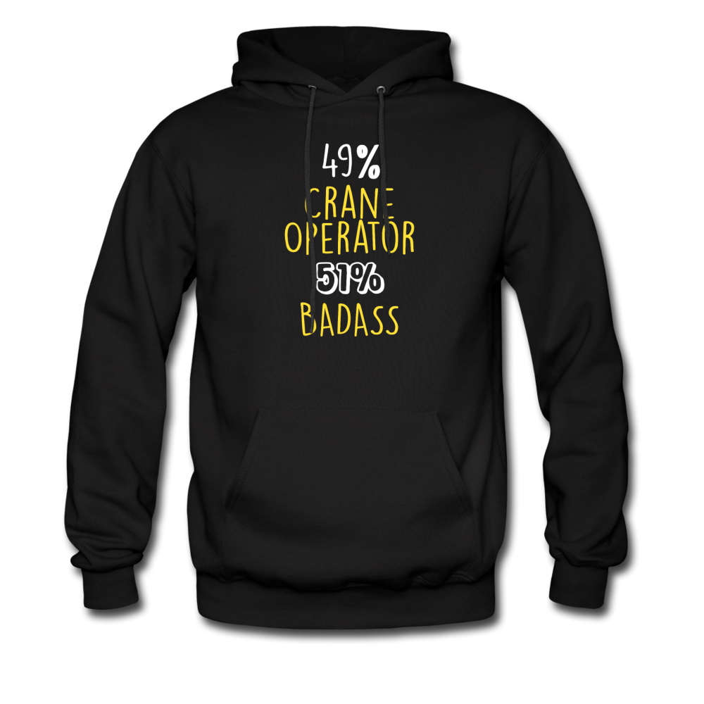 49% Crane Operator 51% Badass Unisex Hoodie-Men's Hoodie | Hanes P170-Teelime | shirts-hoodies-mugs