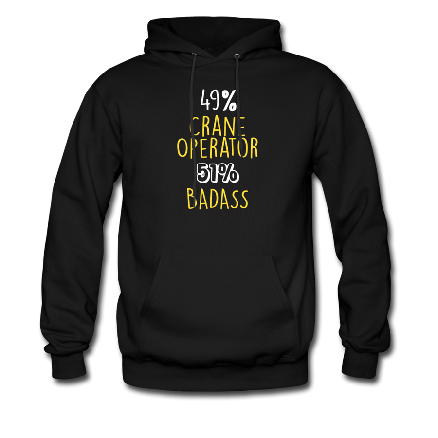 49% Crane Operator 51% Badass Unisex Hoodie-Men's Hoodie | Hanes P170-Teelime | shirts-hoodies-mugs