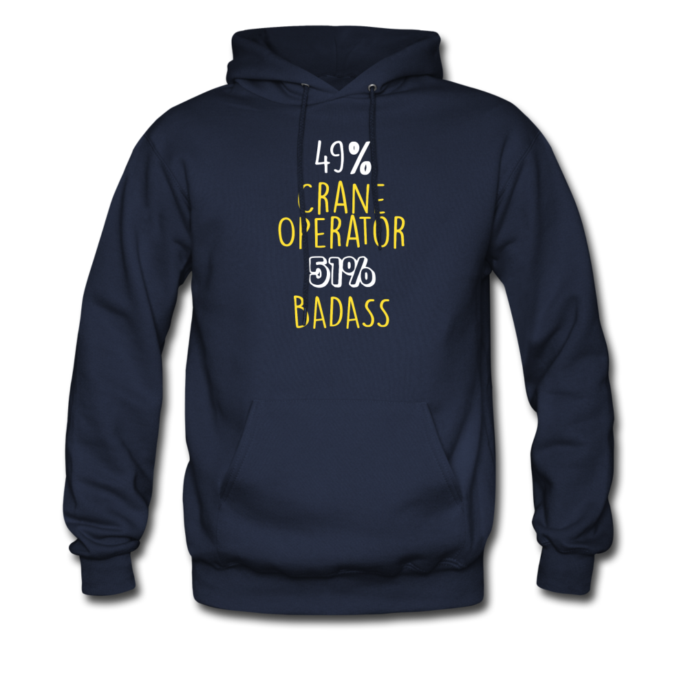 49% Crane Operator 51% Badass Unisex Hoodie-Men's Hoodie | Hanes P170-Teelime | shirts-hoodies-mugs