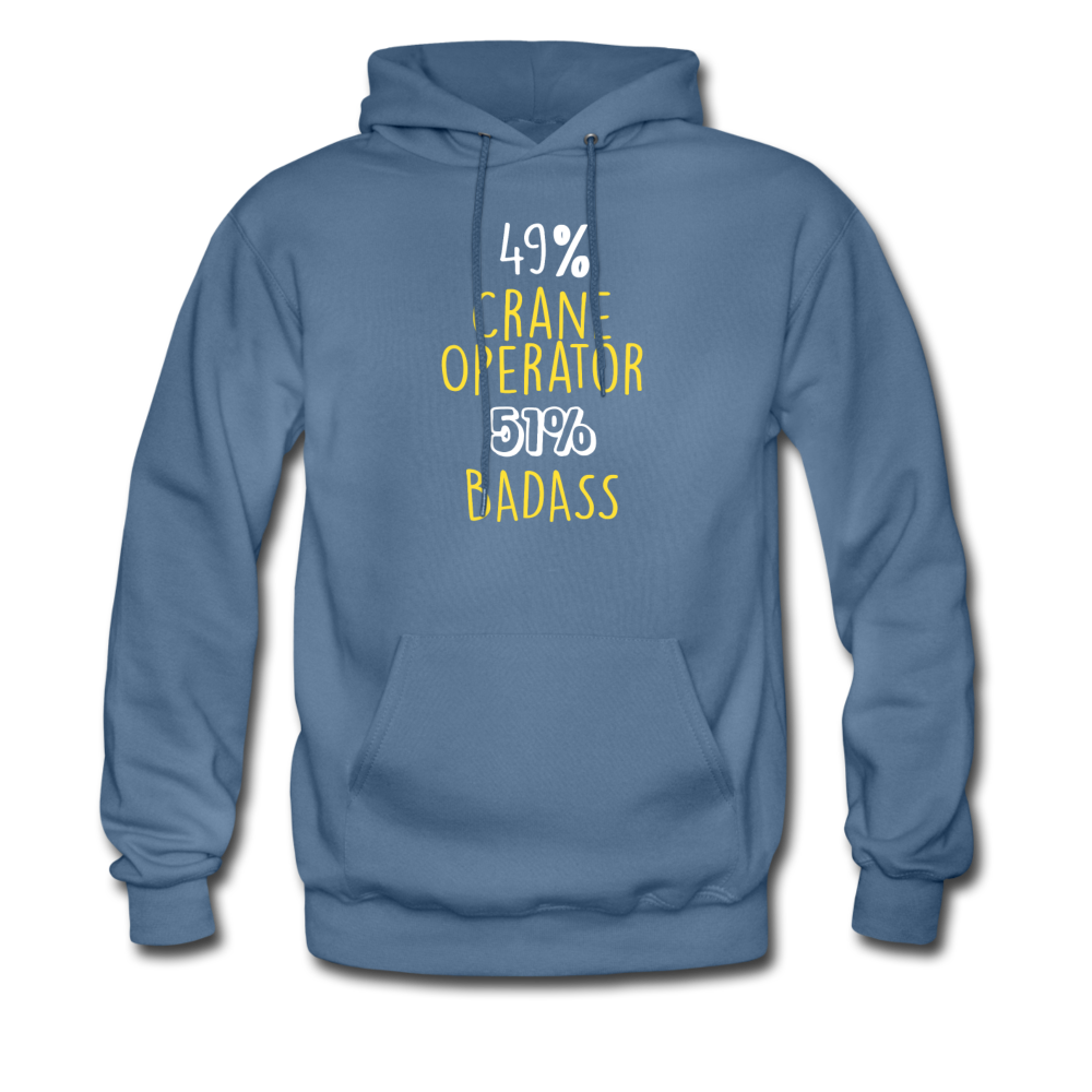 49% Crane Operator 51% Badass Unisex Hoodie-Men's Hoodie | Hanes P170-Teelime | shirts-hoodies-mugs