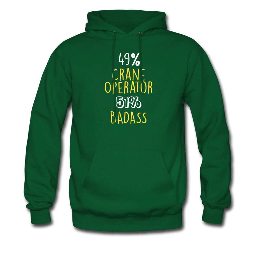 49% Crane Operator 51% Badass Unisex Hoodie-Men's Hoodie | Hanes P170-Teelime | shirts-hoodies-mugs