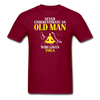 Never underestimate an old man who loves yoga Unisex T-Shirt-Unisex Classic T-Shirt | Fruit of the Loom 3930-Teelime | shirts-hoodies-mugs