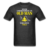 Never underestimate an old man who loves yoga Unisex T-Shirt-Unisex Classic T-Shirt | Fruit of the Loom 3930-Teelime | shirts-hoodies-mugs