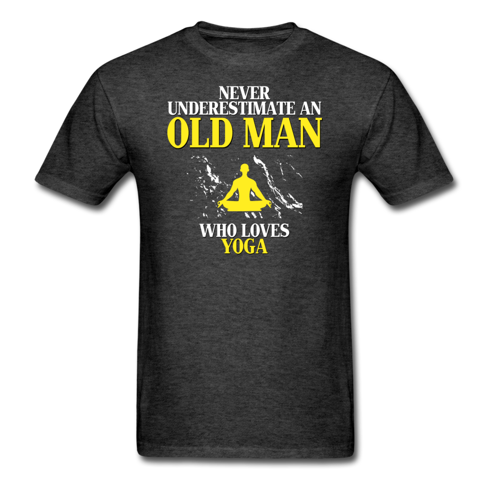 Never underestimate an old man who loves yoga Unisex T-Shirt-Unisex Classic T-Shirt | Fruit of the Loom 3930-Teelime | shirts-hoodies-mugs
