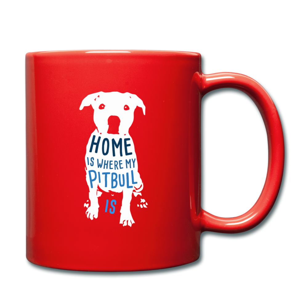 Home is where my Pitbull is Full color Mug-Full Color Mug | BestSub B11Q-Teelime | shirts-hoodies-mugs
