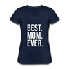 Best Mom Ever Women's V-Neck T-Shirt-Women's V-Neck T-Shirt | Fruit of the Loom L39VR-Teelime | shirts-hoodies-mugs