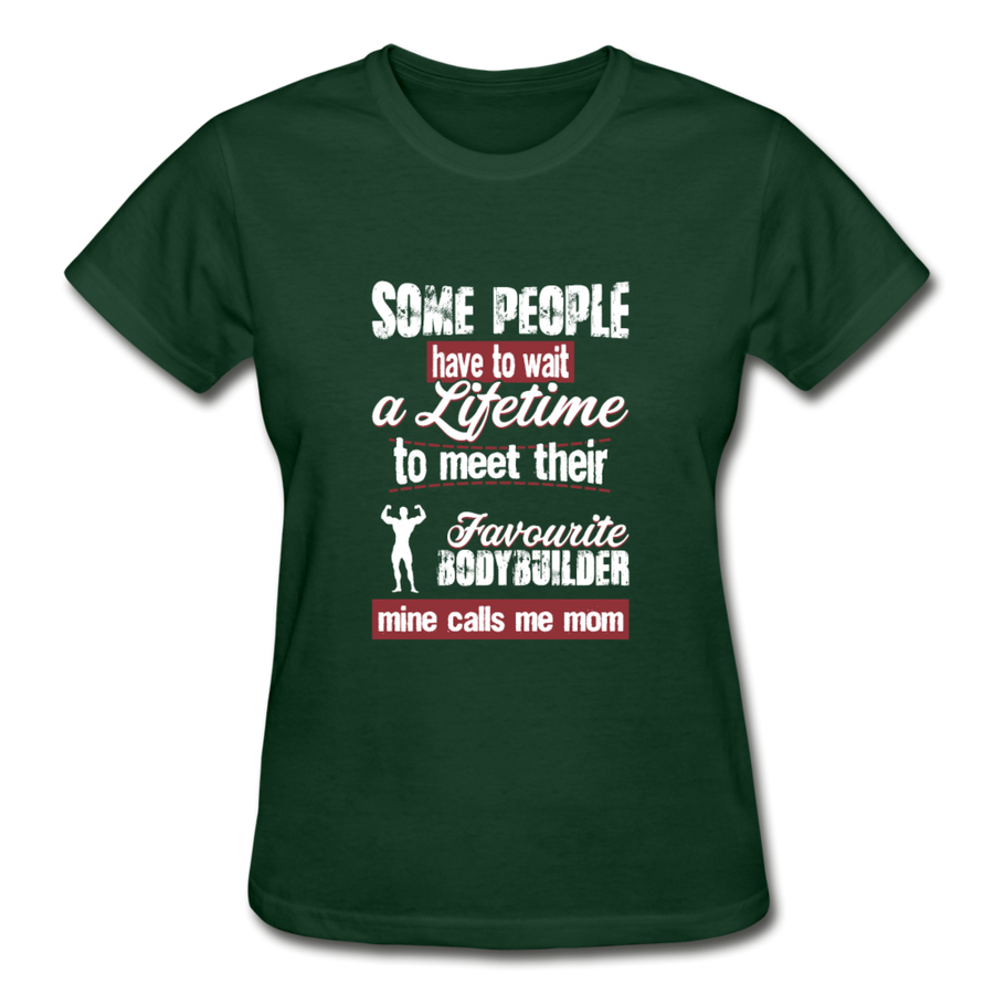 Some people have to wait a lifetime to meet their favorite Bodybuilding player mine calls me mom Gildan Ultra Cotton Ladies T-Shirt-Ultra Cotton Ladies T-Shirt | Gildan G200L-Teelime | shirts-hoodies-mugs