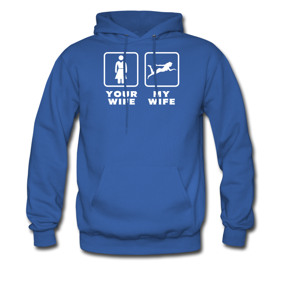 Swimming - Your wife My wife Unisex Hoodie-Men's Hoodie | Hanes P170-Teelime | shirts-hoodies-mugs