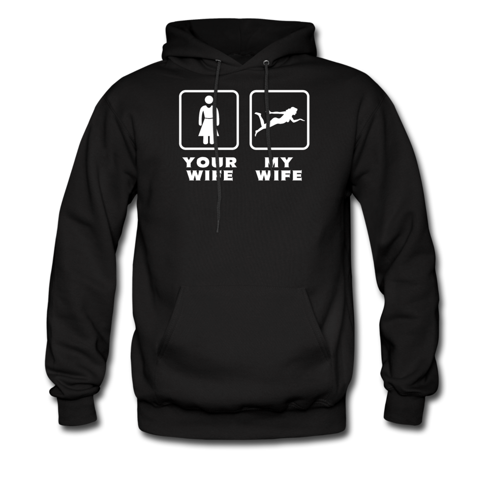 Swimming - Your wife My wife Unisex Hoodie-Men's Hoodie | Hanes P170-Teelime | shirts-hoodies-mugs