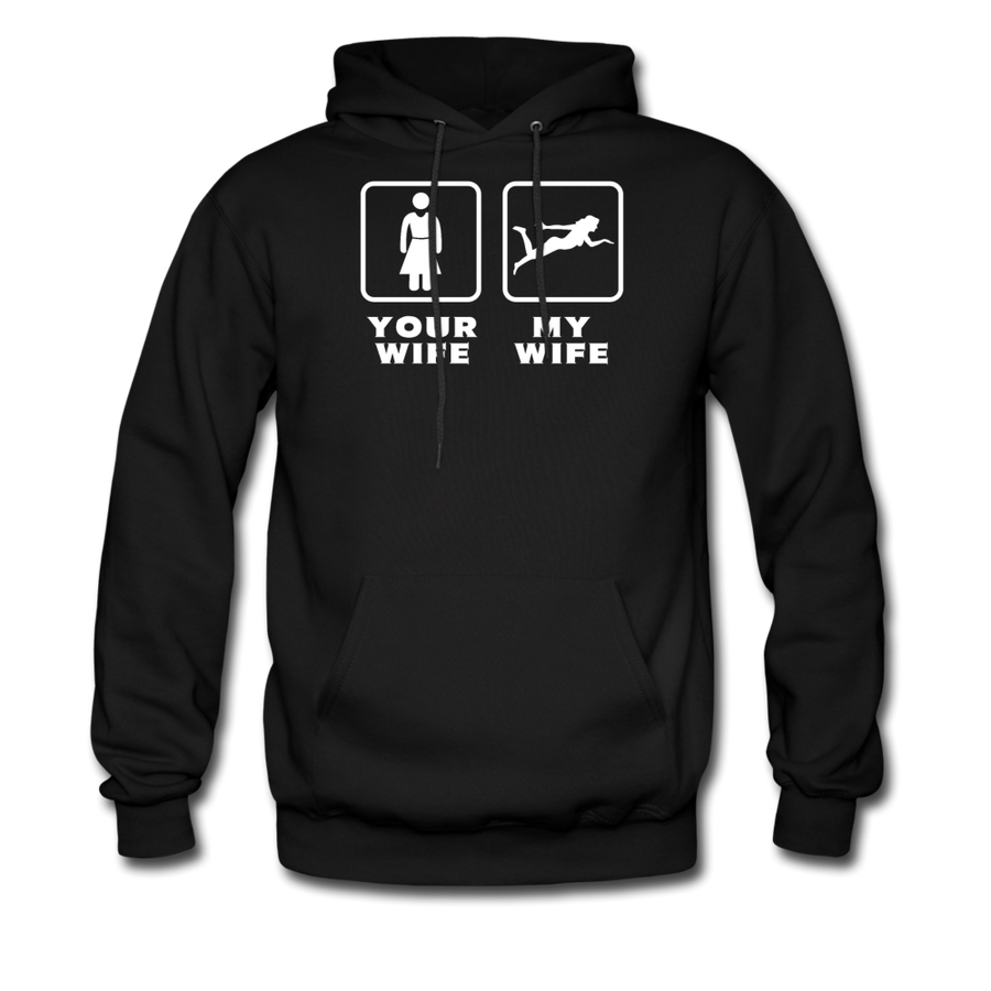 Swimming - Your wife My wife Unisex Hoodie-Men's Hoodie | Hanes P170-Teelime | shirts-hoodies-mugs