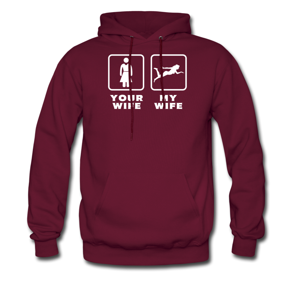 Swimming - Your wife My wife Unisex Hoodie-Men's Hoodie | Hanes P170-Teelime | shirts-hoodies-mugs