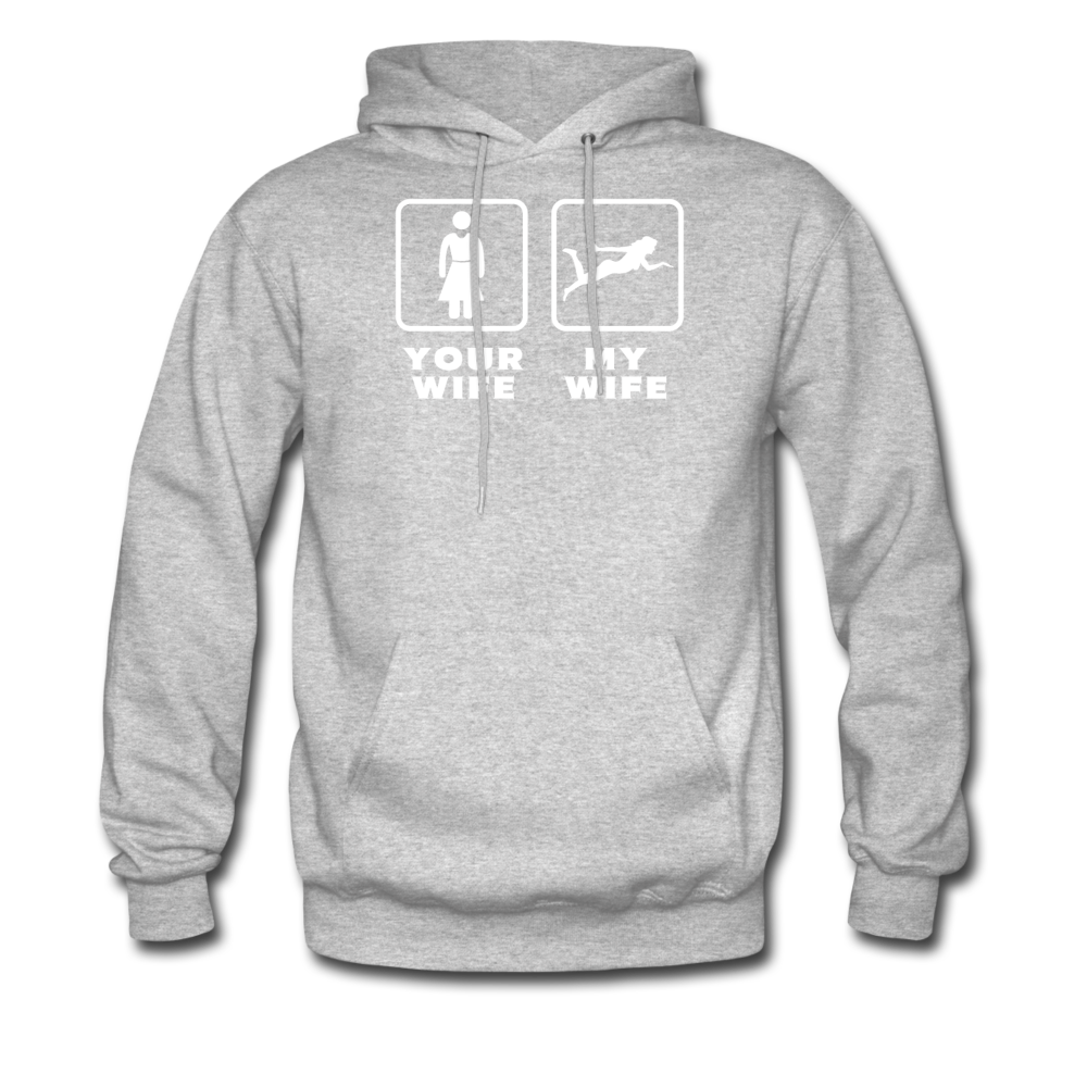 Swimming - Your wife My wife Unisex Hoodie-Men's Hoodie | Hanes P170-Teelime | shirts-hoodies-mugs