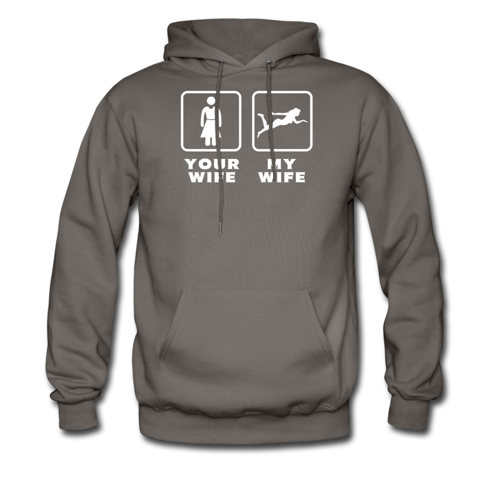 Swimming - Your wife My wife Unisex Hoodie-Men's Hoodie | Hanes P170-Teelime | shirts-hoodies-mugs