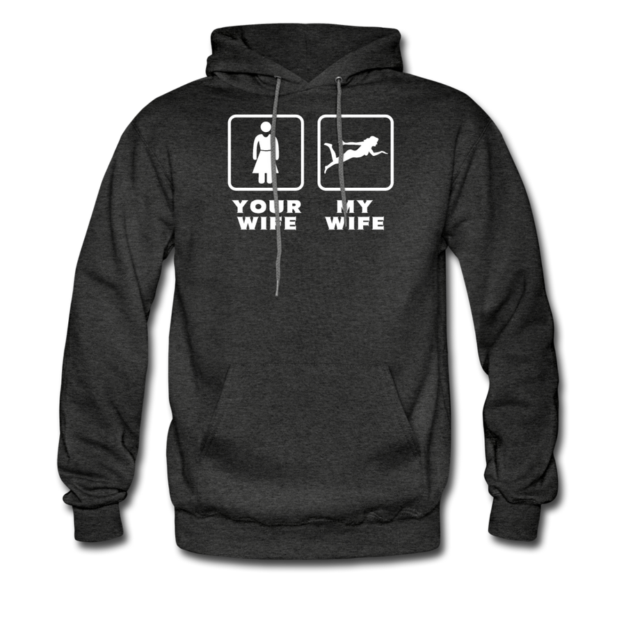 Swimming - Your wife My wife Unisex Hoodie-Men's Hoodie | Hanes P170-Teelime | shirts-hoodies-mugs