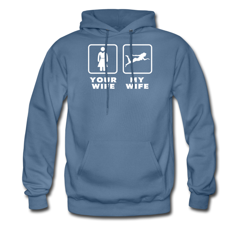 Swimming - Your wife My wife Unisex Hoodie-Men's Hoodie | Hanes P170-Teelime | shirts-hoodies-mugs