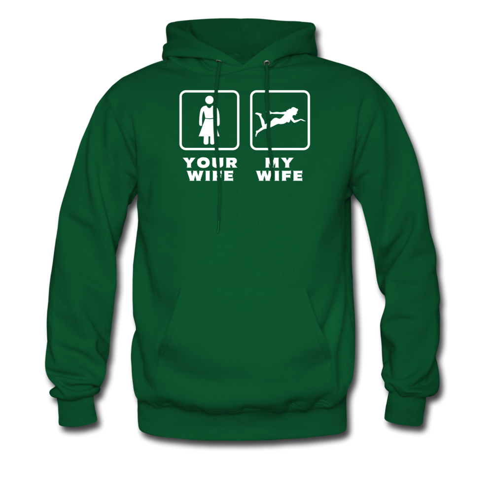 Swimming - Your wife My wife Unisex Hoodie-Men's Hoodie | Hanes P170-Teelime | shirts-hoodies-mugs