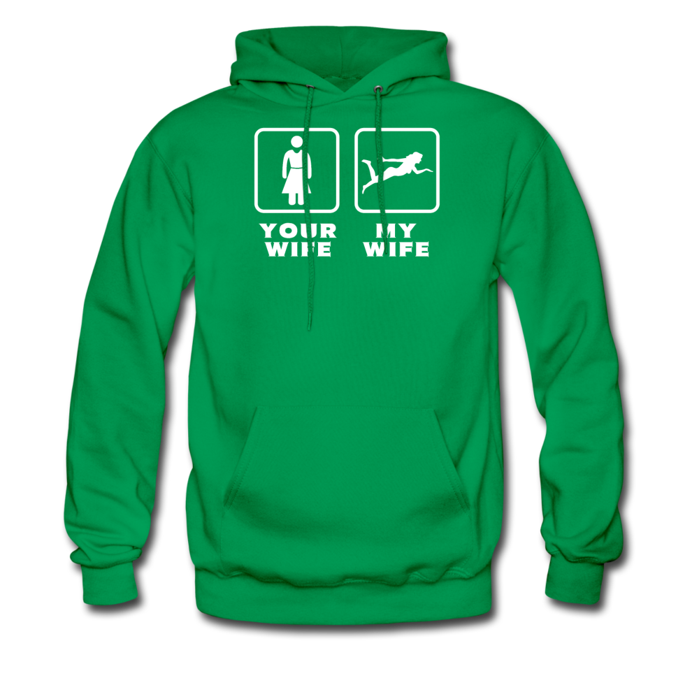 Swimming - Your wife My wife Unisex Hoodie-Men's Hoodie | Hanes P170-Teelime | shirts-hoodies-mugs