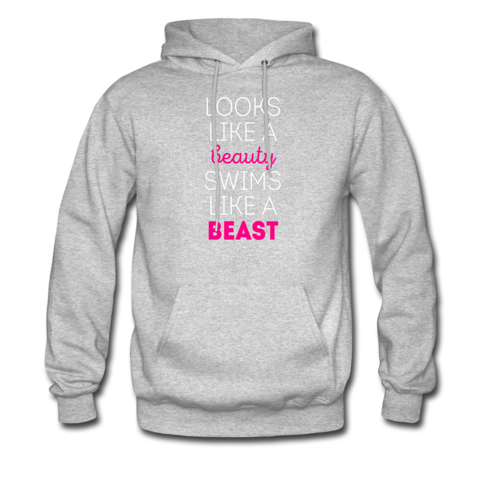 Looks like a beauty swims like a beast, Neon Pink Unisex Hoodie-Men's Hoodie | Hanes P170-Teelime | shirts-hoodies-mugs