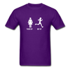 Running YOUR GF MY GF Unisex T-Shirt-Unisex Classic T-Shirt | Fruit of the Loom 3930-Teelime | shirts-hoodies-mugs