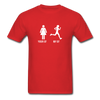 Running YOUR GF MY GF Unisex T-Shirt-Unisex Classic T-Shirt | Fruit of the Loom 3930-Teelime | shirts-hoodies-mugs