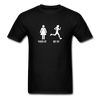 Running YOUR GF MY GF Unisex T-Shirt-Unisex Classic T-Shirt | Fruit of the Loom 3930-Teelime | shirts-hoodies-mugs