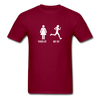 Running YOUR GF MY GF Unisex T-Shirt-Unisex Classic T-Shirt | Fruit of the Loom 3930-Teelime | shirts-hoodies-mugs